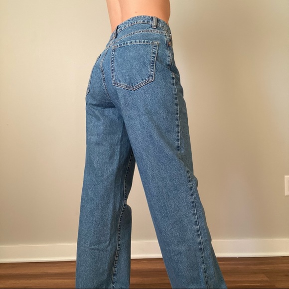 NWOT Garage denim high-waisted wide leg jeans - Picture 5 of 7